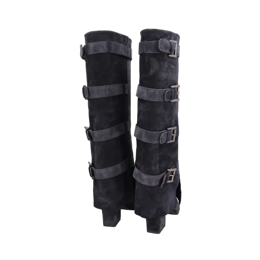 Bota de ante hebillas Azul TOSCA BLU